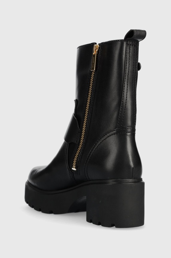 Boty Kožené kotníkové boty MICHAEL Kors Perry 40F3PYME5L.001 černá