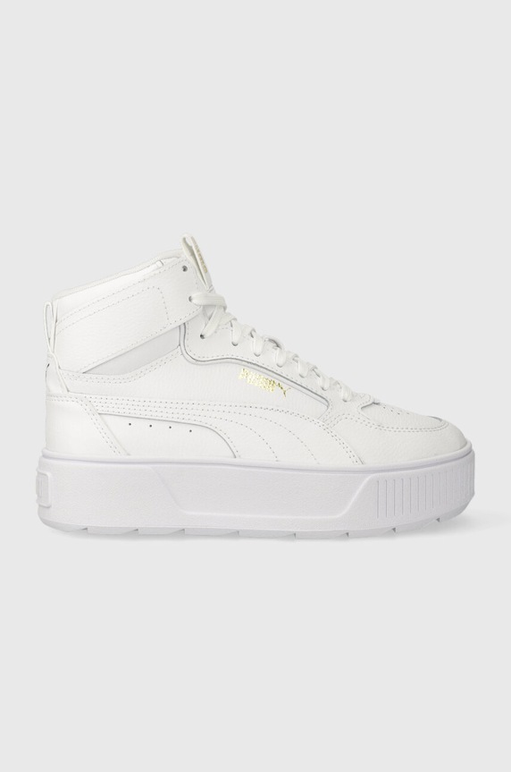 Puma sneakers Karmen Rebelle Mid piele alb 387213