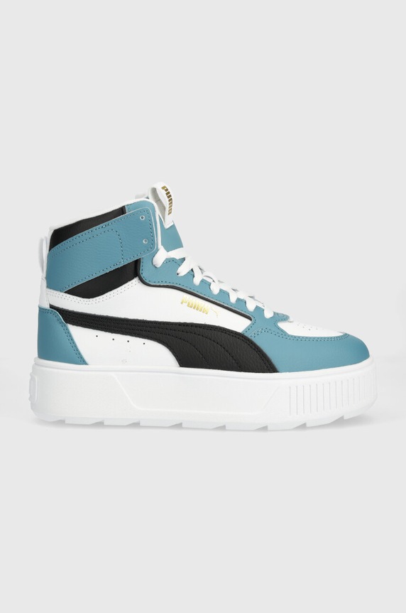 Puma sneakers Karmen Rebelle Mid piele turcoaz 387213