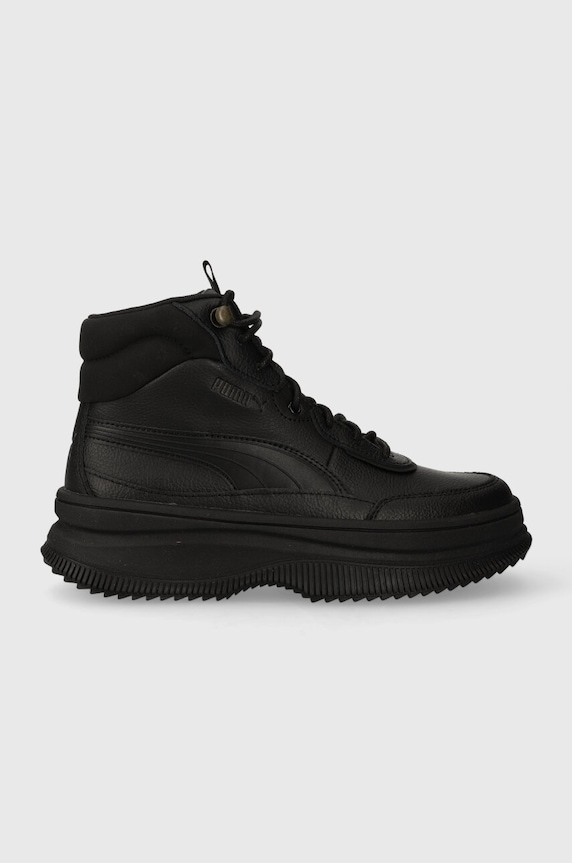 Puma sneakersy imitacja skóry licowej czarny 392316