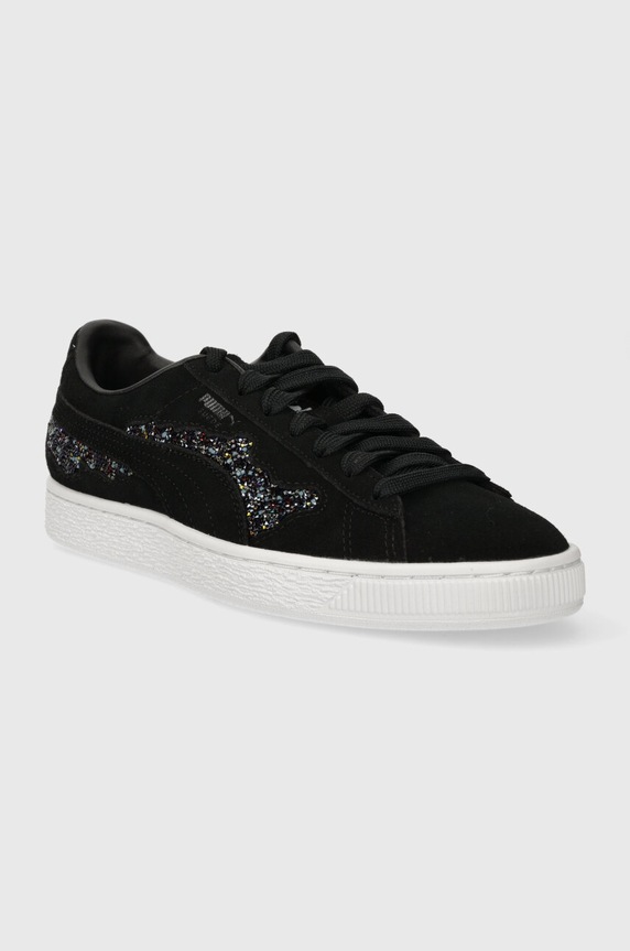 Puma sneakersy zamszowe PUMA X SWAROVSKI 396352 czarny AW23