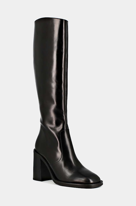 Jonak kozaki skórzane DALLE CUIR 3300139 czarny AW23