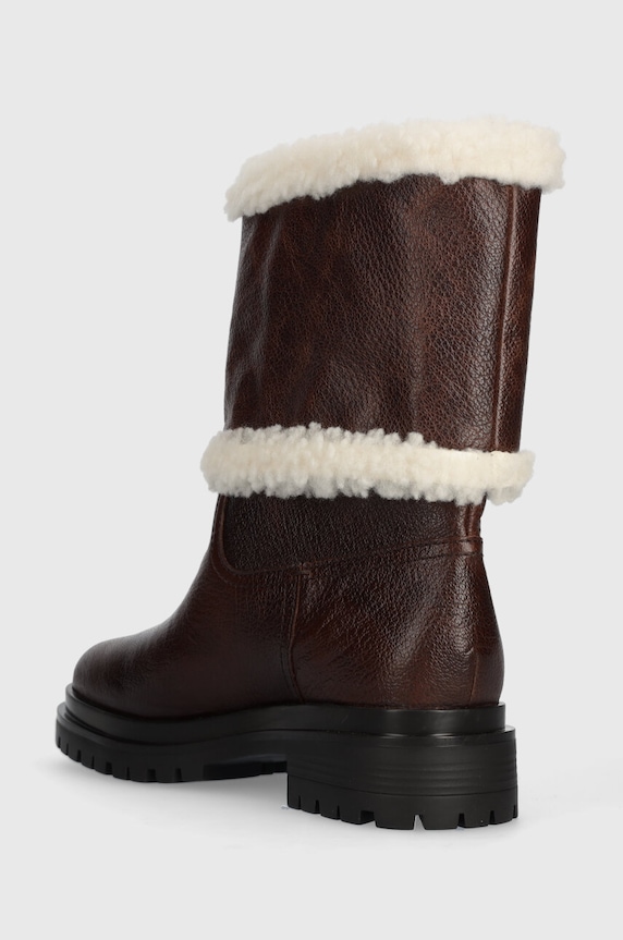 Обувь Кожаные полусапожки Lauren Ralph Lauren Carter 802915439002.200 коричневый
