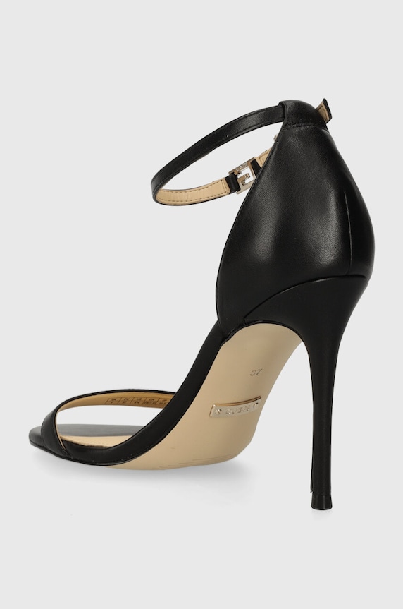 Παπούτσια Δερμάτινα πέδιλα Guess KABAIL3 FL8KIL.LEA03.BLACK μαύρο