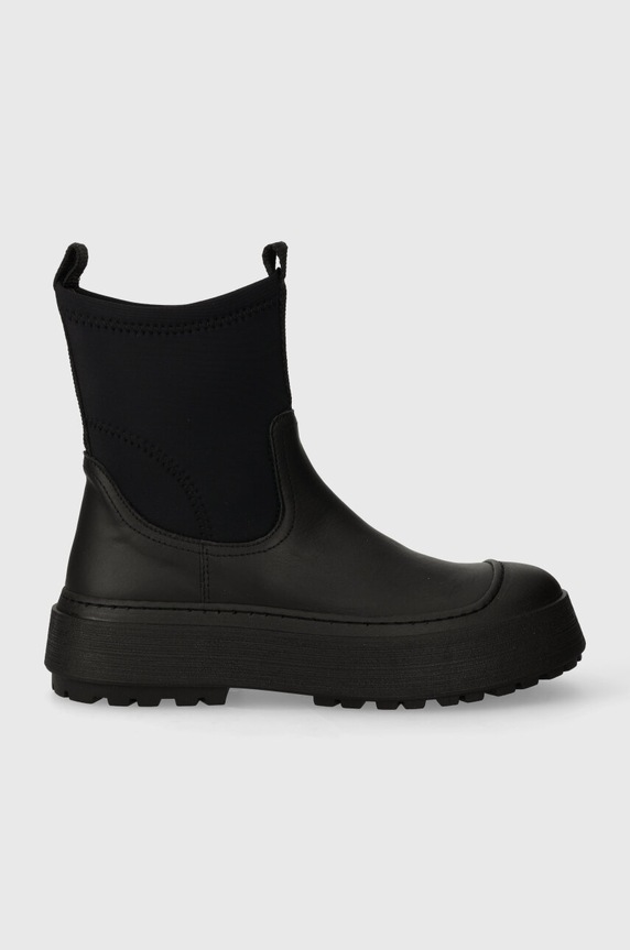 Μποτάκια GARMENT PROJECT Milo Chelsea υφασμάτινο μαύρο GPWF2503.999