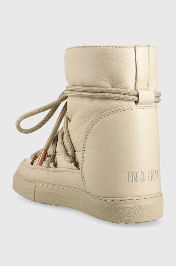 Obuv Kožené snehule Inuikii Full Leather Wedge 75203.087.Cream béžová