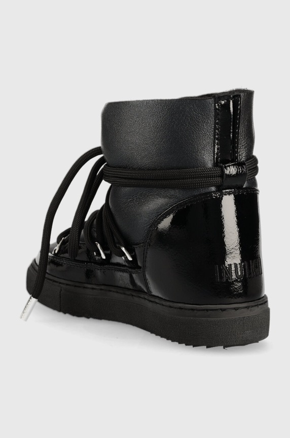 Cipők Inuikii bőr hótaposó GLOSS 75202.007.Black fekete