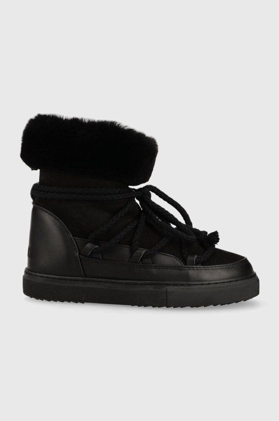 Kožené snehule Inuikii Classic High usňová koža čierna 75207.005.Black