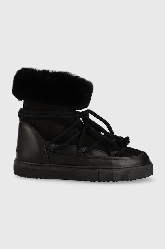 Kožené snehule Inuikii Classic High usňová koža čierna 75207.005.Black