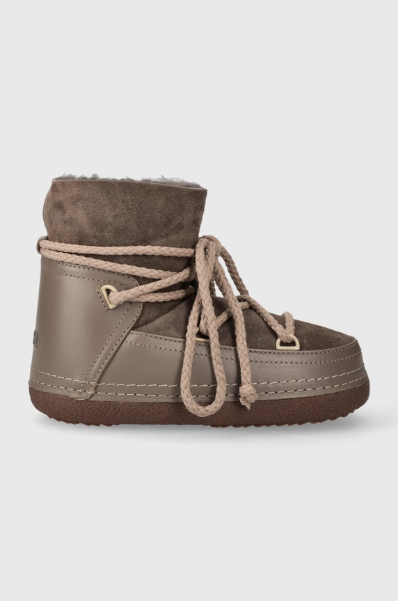 Kožené sněhule Inuikii Classic přírodní kůže hnědá 75101.007.Taupe