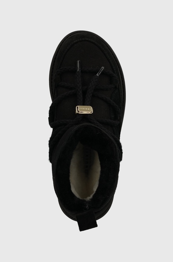 Semišové snehule Inuikii Classic Low Platform čierna 75104.105.Black