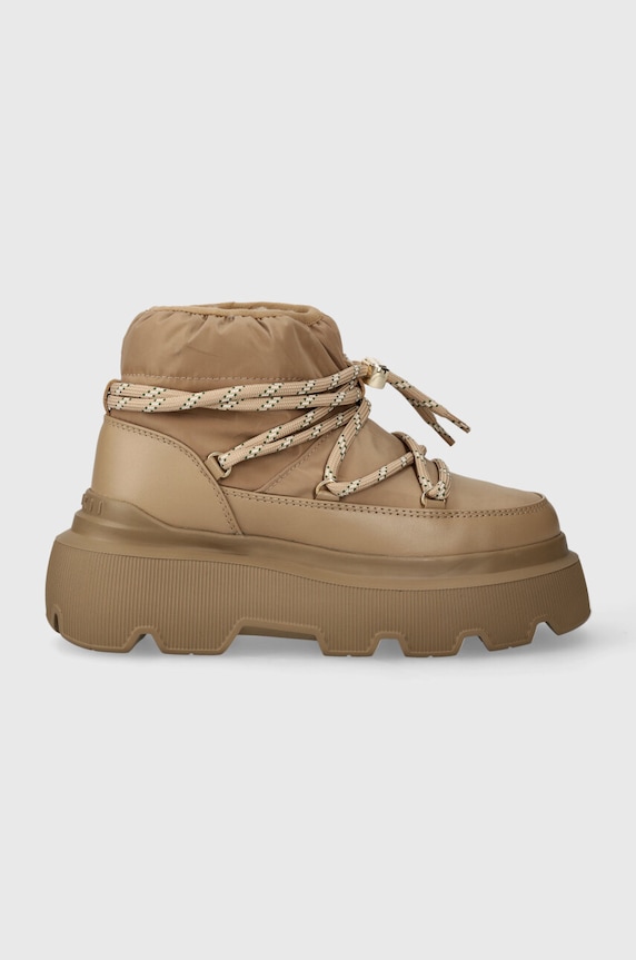 Snehule Inuikii Endurance Puffer usňová koža béžová 75202.120.Beige