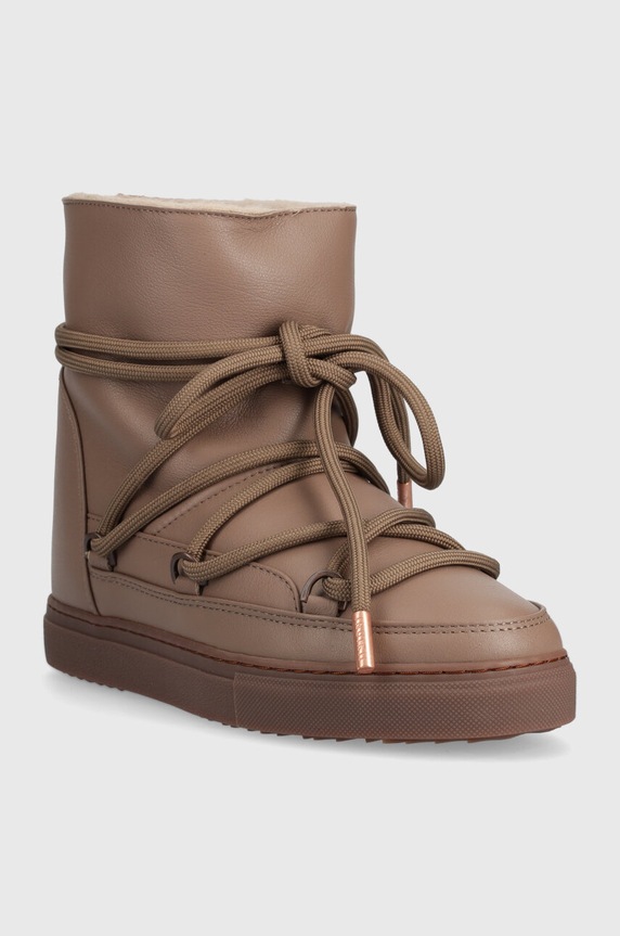 Kožené snehule Inuikii Full Leather Wedge 1001.004.0091.163 hnedá AW25