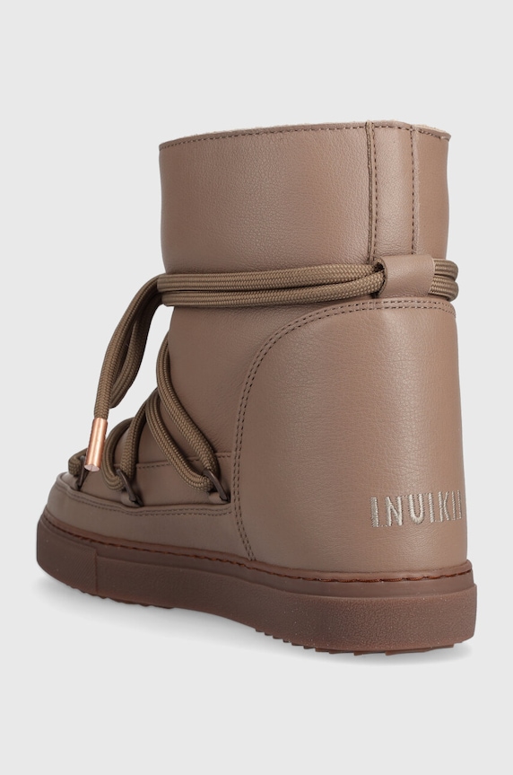 Obuv Kožené snehule Inuikii Full Leather Wedge 1001.004.0091.163 hnedá
