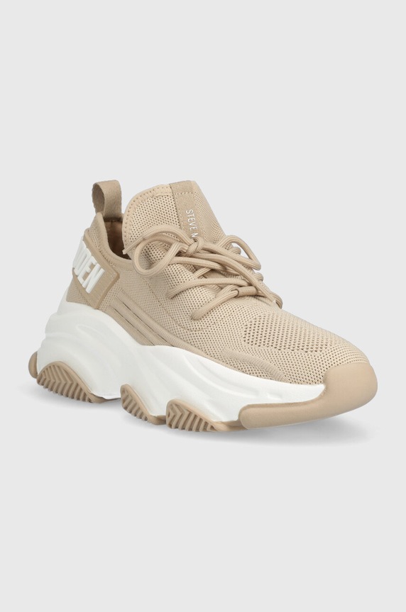 Sneakers boty Steve Madden Protégé-E SM19000032.299 béžová AW23