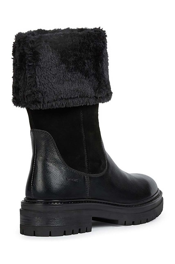 Δερμάτινες μπότες Geox D IRIDEA M D04HRM.02246.C9999 μαύρο