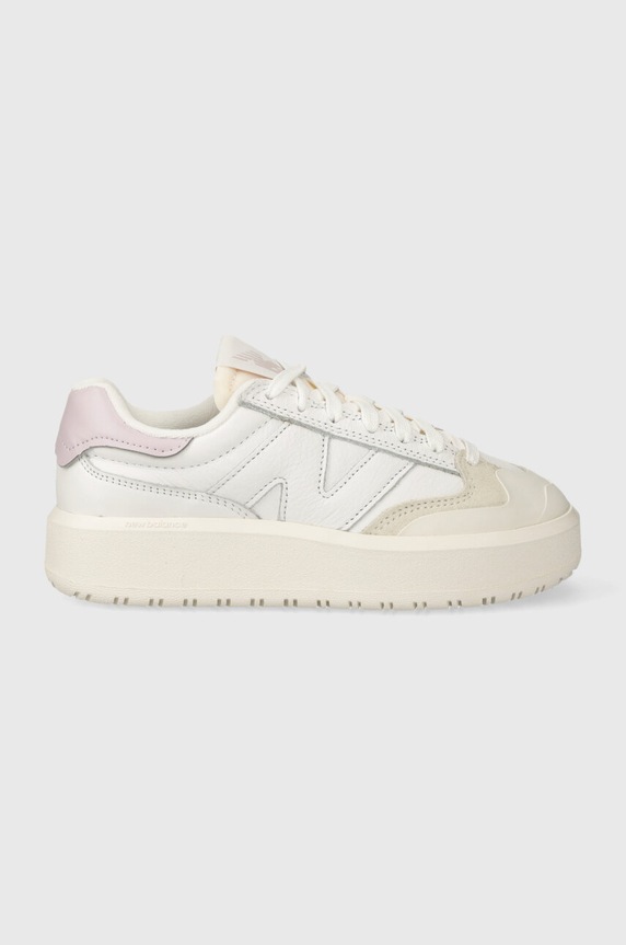 Kožené tenisky New Balance CT302SP přírodní kůže bílá CT302SP