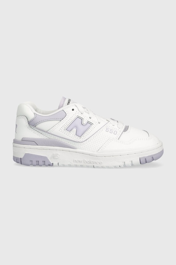 Kožené tenisky New Balance BBW550BV přírodní kůže bílá BBW550BV