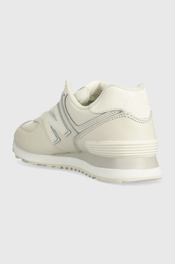 Shoes New Balance 574 Triple Cream Leather WL574IR2 beige