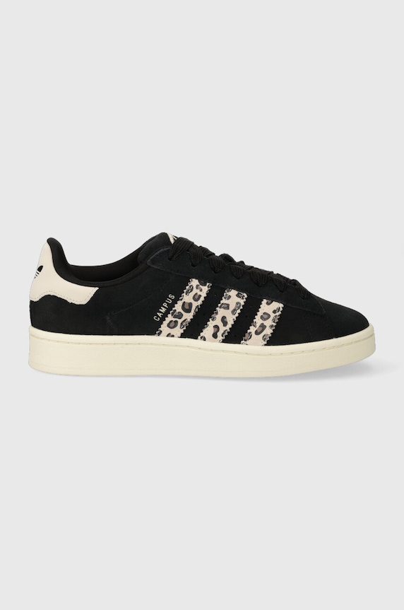 adidas Originals sneakers din piele întoarsă Campus 00s plată negru ID7039