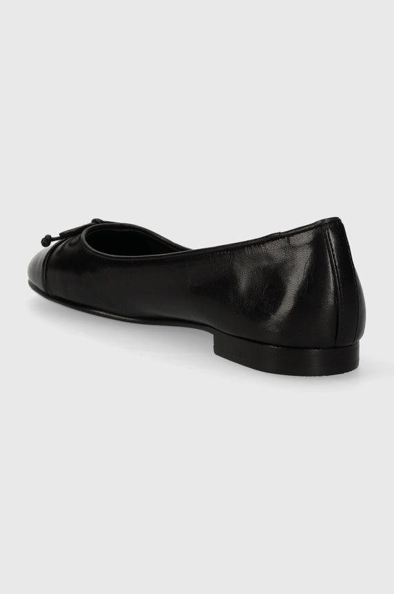 Tory Burch baleriny skórzane CAP-TOE BALLET czarny 154511.004