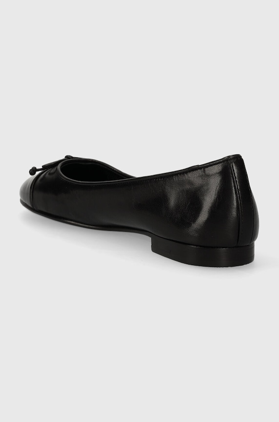 Tory Burch baleriny skórzane CAP-TOE BALLET czarny 154511.004