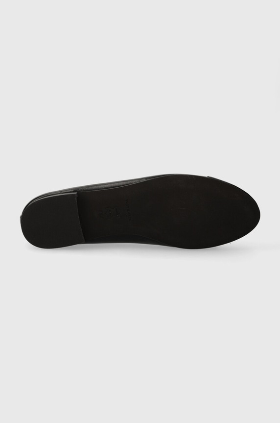 Tory Burch baleriny skórzane CAP-TOE BALLET 154511.004 czarny