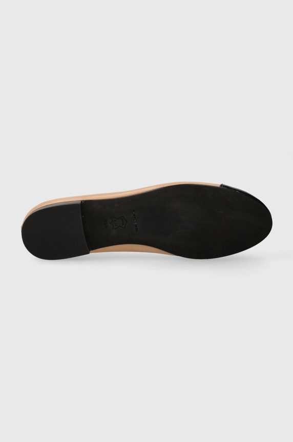Tory Burch balerini de piele CAP-TOE BALLET 154513.200 bej