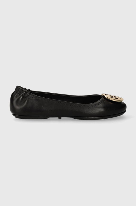 Кожаные балетки Tory Burch MINNIE TRAVEL BALLET чёрный 50393.013.NN