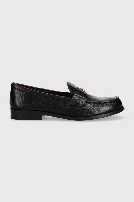 Tory Burch bőr mokaszin CLASSIC LOAFER nappa bőr fekete 150907.006