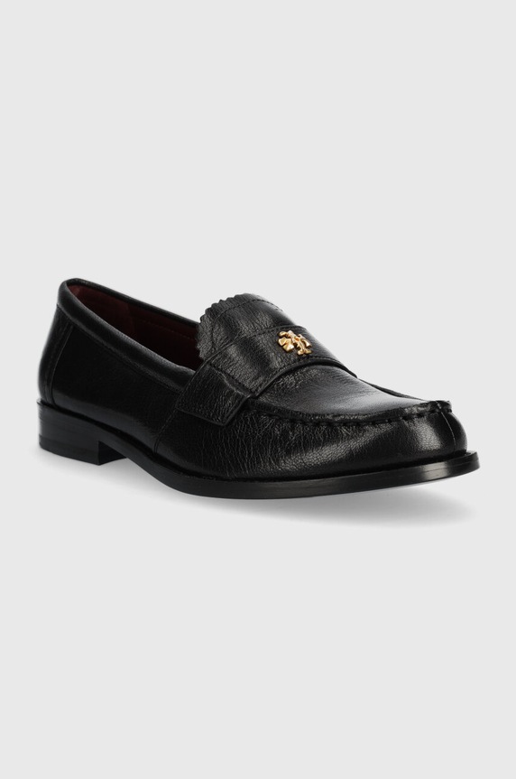 Tory Burch bőr mokaszin CLASSIC LOAFER 150907.006 fekete AW23