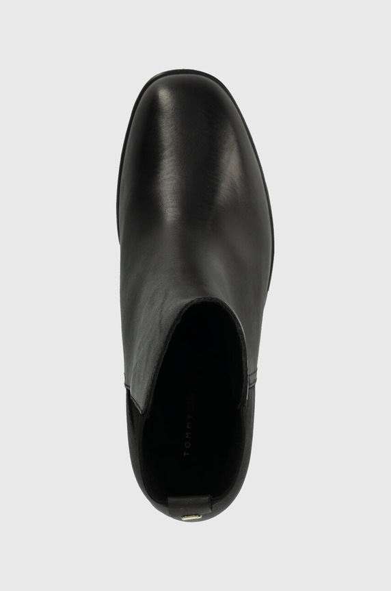 Nízké kozačky Tommy Hilfiger ESSENTIAL CHELSEA THERMO BOOT černá FW0FW07516