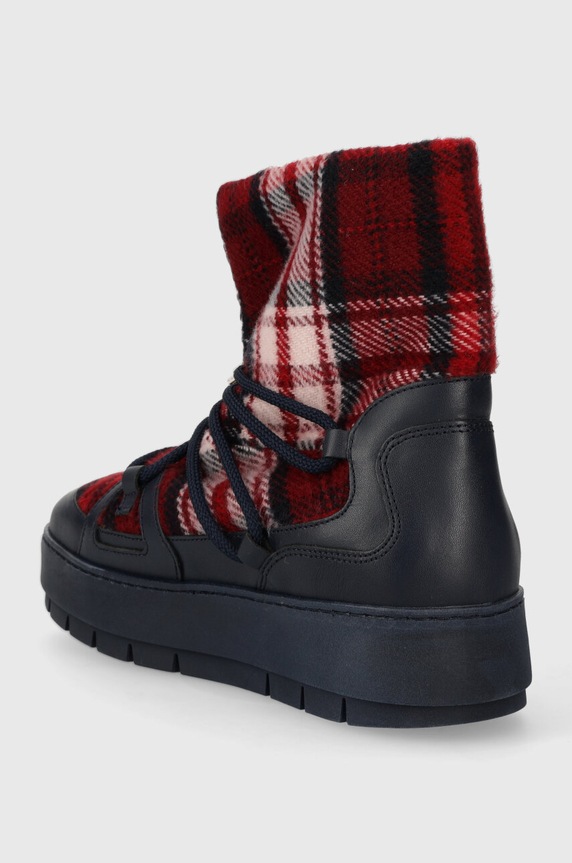 Boty Sněhule Tommy Hilfiger TARTAN SNOWBOOT FW0FW07612 námořnická modř