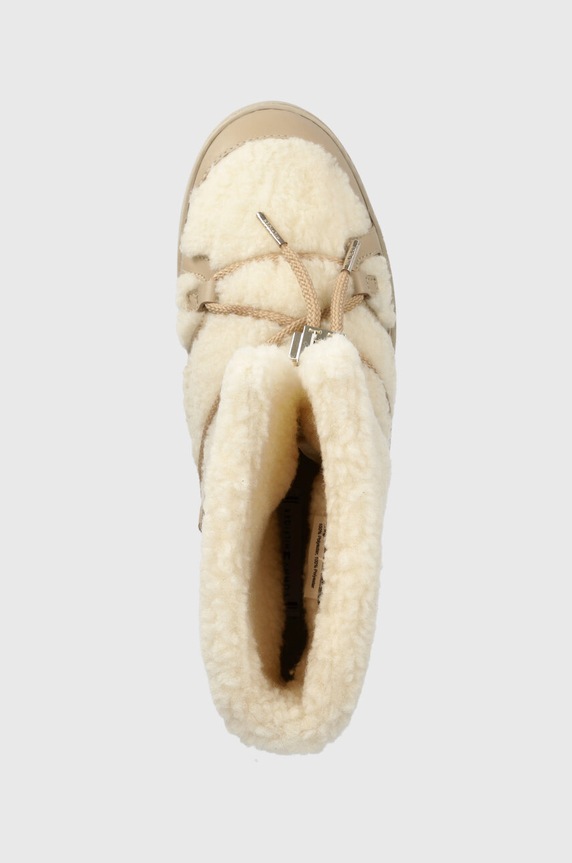 Tommy Hilfiger śniegowce TOMMY TEDDY SNOWBOOT beżowy FW0FW07505