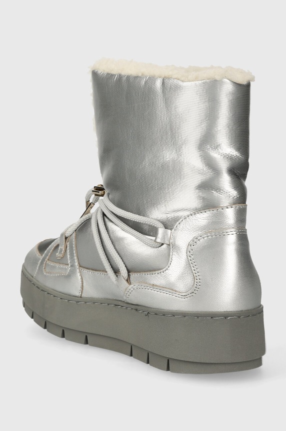 Obuwie Tommy Hilfiger śniegowce TOMMY ESSENTIAL SILVER SNOWBOOT FW0FW07506 srebrny