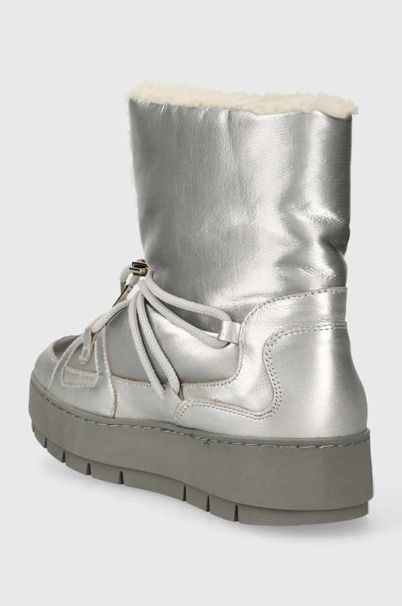 Obuwie Tommy Hilfiger śniegowce TOMMY ESSENTIAL SILVER SNOWBOOT FW0FW07506 srebrny