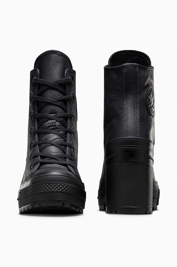 Cipők Converse bőr csizma Chuck 70 De Luxe Heel A06145C fekete
