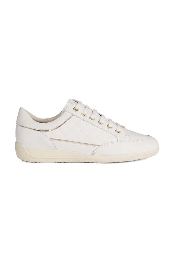 Geox sneakers din piele intoarsă D MYRIA A textil alb D3568A.08547.C1000