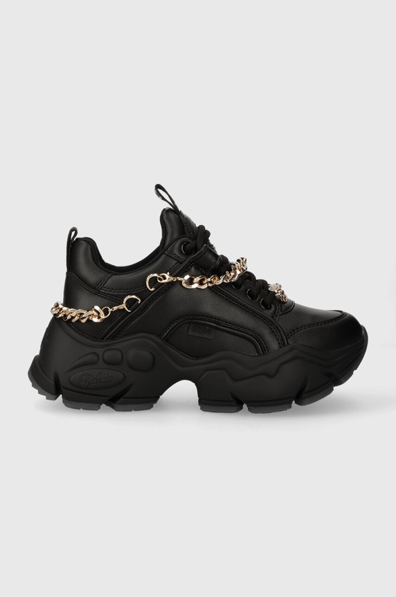 Buffalo sneakersy Binary Chain 3.0 imitacja skóry licowej czarny 1630957.BLK