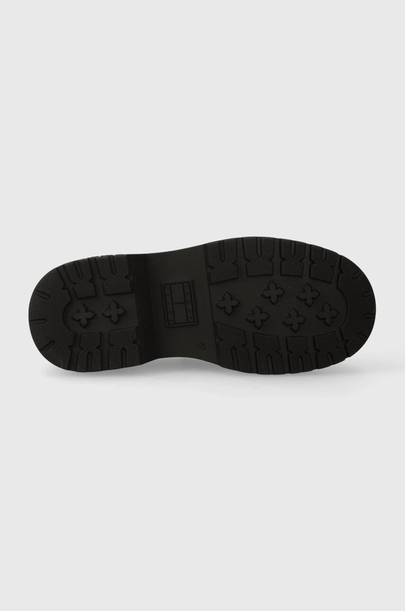 Кожени мокасини Tommy Jeans TJW CHUNKY LOAFER EN0EN02320 черен