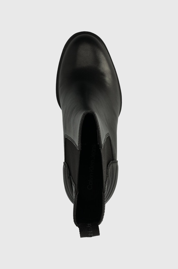 Gležnjače Calvin Klein Jeans PLATFORM CHELSEA BOOT LTH WN crna YW0YW01140
