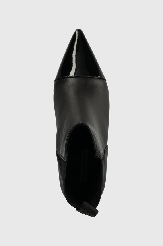 Δερμάτινες μπότες τσέλσι Karl Lagerfeld TETRA HEEL μαύρο KL31640.000