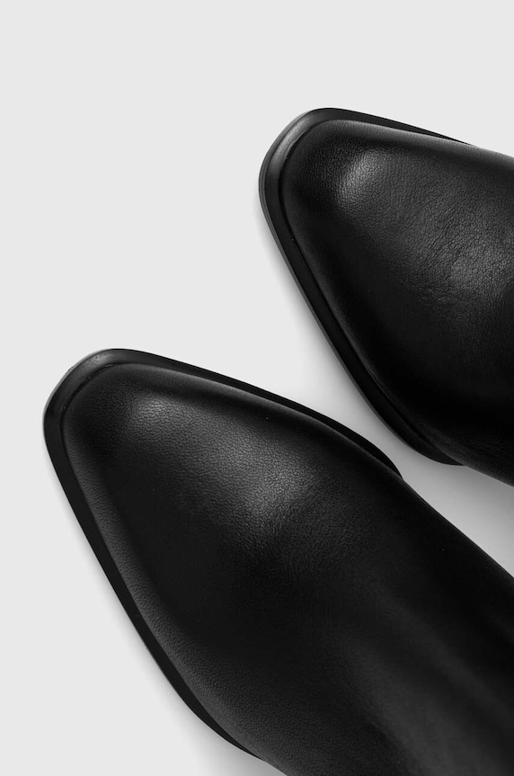 Karl Lagerfeld botki skórzane IKON HEEL KL39035.000 czarny