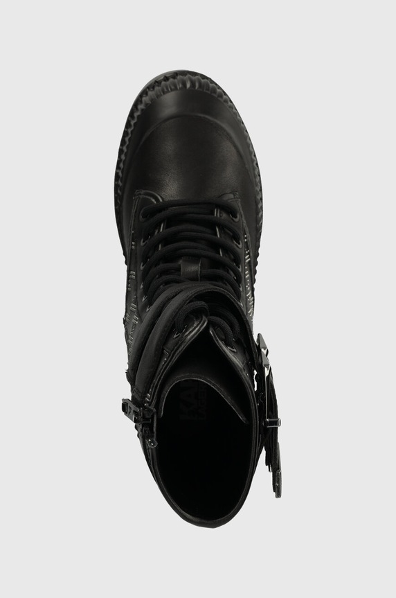 Karl Lagerfeld bocanci de piele TREKKA II KC negru KL42586F.007