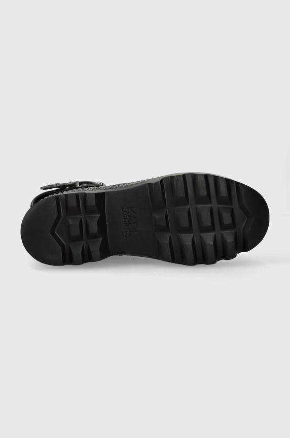Karl Lagerfeld bocanci de piele TREKKA II KC KL42586F.007 negru