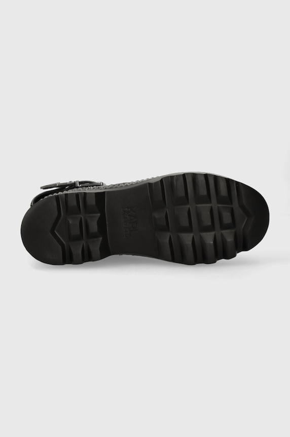 Karl Lagerfeld bocanci de piele TREKKA II KC KL42586F.007 negru