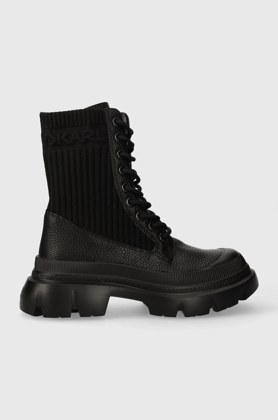 Karl Lagerfeld bakancs TREKKA MAX KC nem szigetelt fekete KL43573.400