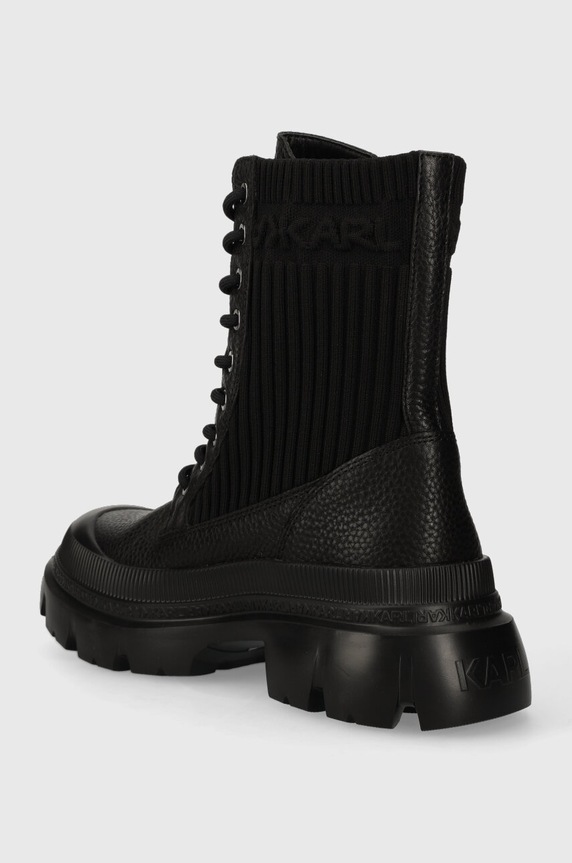 Cipők Karl Lagerfeld bakancs TREKKA MAX KC KL43573.400 fekete