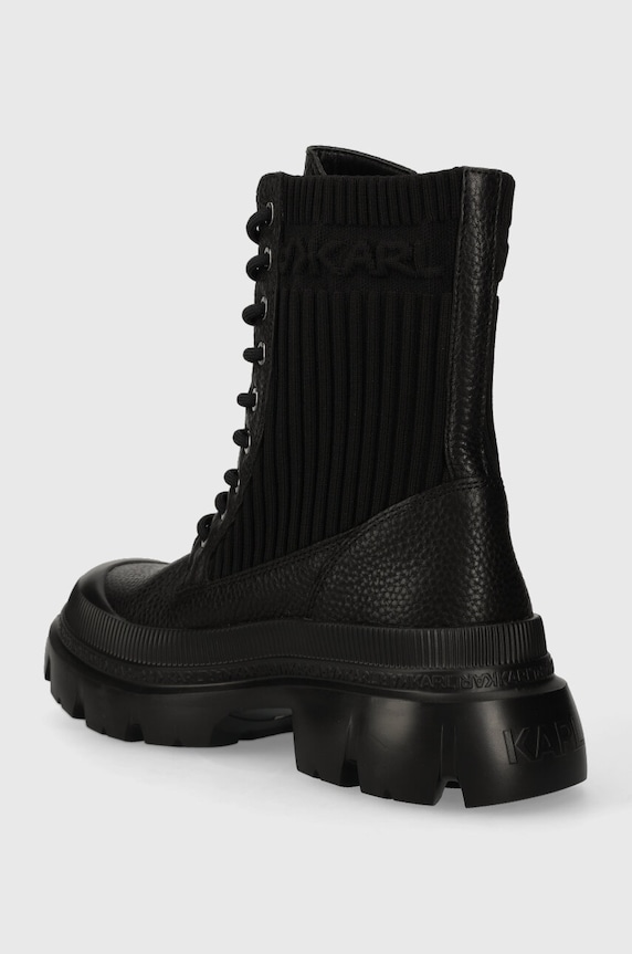Cipők Karl Lagerfeld bakancs TREKKA MAX KC KL43573.400 fekete