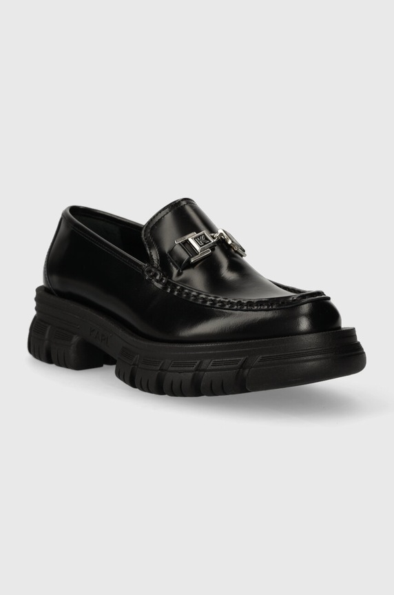 Karl Lagerfeld mokasyny skórzane PRECINCT KL43823F.000 czarny AW23